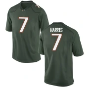 Men's Miami Hurricanes Jaden Harris Alternate Jersey - Game Green