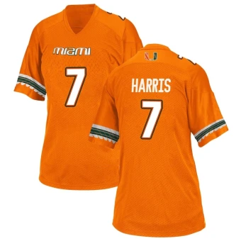 Women's Miami Hurricanes Jaden Harris Alternate Jersey - Game Orange