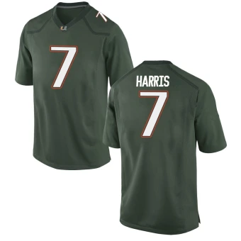 Youth Miami Hurricanes Jaden Harris Alternate Jersey - Game Green